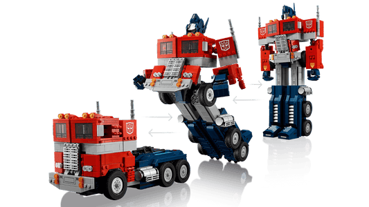 LEGO set 10302 – Optimus Prime uit de Lego Icons collectie, te huur in West- en Oost-Vlaanderen bij Brickset for You