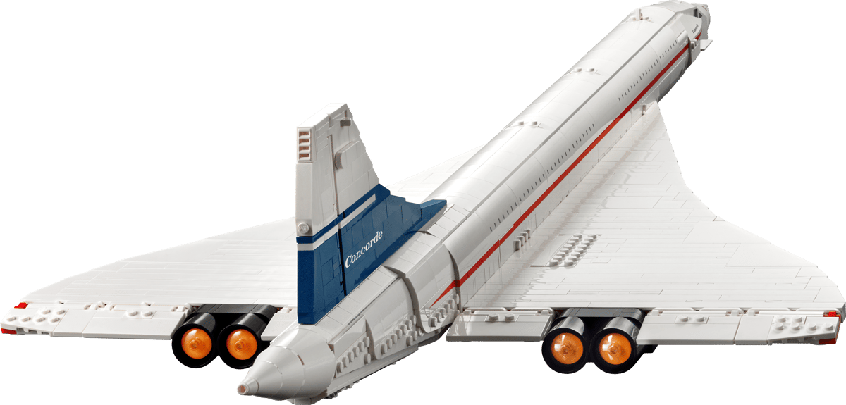 LEGO set 10318 – Concorde – uit de Lego Icons collectie, te huur in West- en Oost-Vlaanderen bij Brickset for You