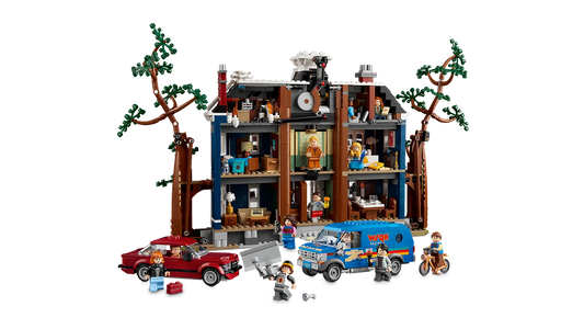 LEGO set 11370 – Het huis van de familie Creel – uit de Lego Stranger Things collectie, te huur in West- en Oost-Vlaanderen bij Brickset for You