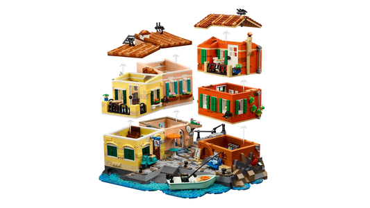 LEGO set 21359 – Italiaanse Rivièra– uit de Lego Ideas collectie, te huur in West- en Oost-Vlaanderen bij Brickset for You