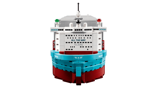 LEGO set 40955– Maersk containerschip met dubbel brandstofsysteem – uit de Lego Icons collectie, te huur in West- en Oost-Vlaanderen bij Brickset for You