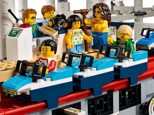 LEGO set 10261 – Achtbaan uit de Lego Creator Expert collectie, te huur in West- en Oost-Vlaanderen bij Brickset for You