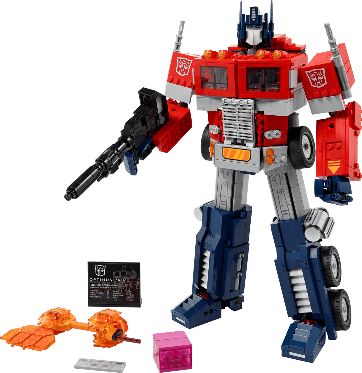 LEGO set 10302 – Optimus Prime uit de Lego Icons collectie, te huur in West- en Oost-Vlaanderen bij Brickset for You
