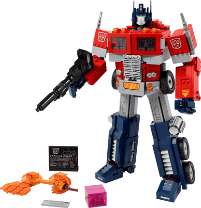 LEGO set 10302 – Optimus Prime uit de Lego Icons collectie, te huur in West- en Oost-Vlaanderen bij Brickset for You
