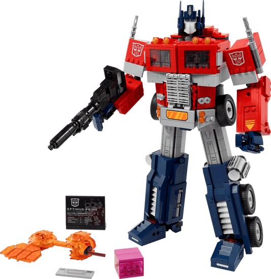 LEGO set 10302 – Optimus Prime uit de Lego Icons collectie, te huur in West- en Oost-Vlaanderen bij Brickset for You