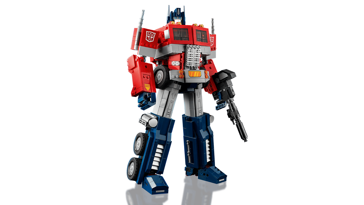 LEGO set 10302 – Optimus Prime uit de Lego Icons collectie, te huur in West- en Oost-Vlaanderen bij Brickset for You