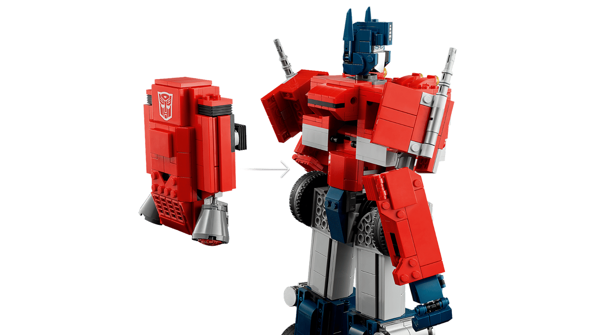 LEGO set 10302 – Optimus Prime uit de Lego Icons collectie, te huur in West- en Oost-Vlaanderen bij Brickset for You