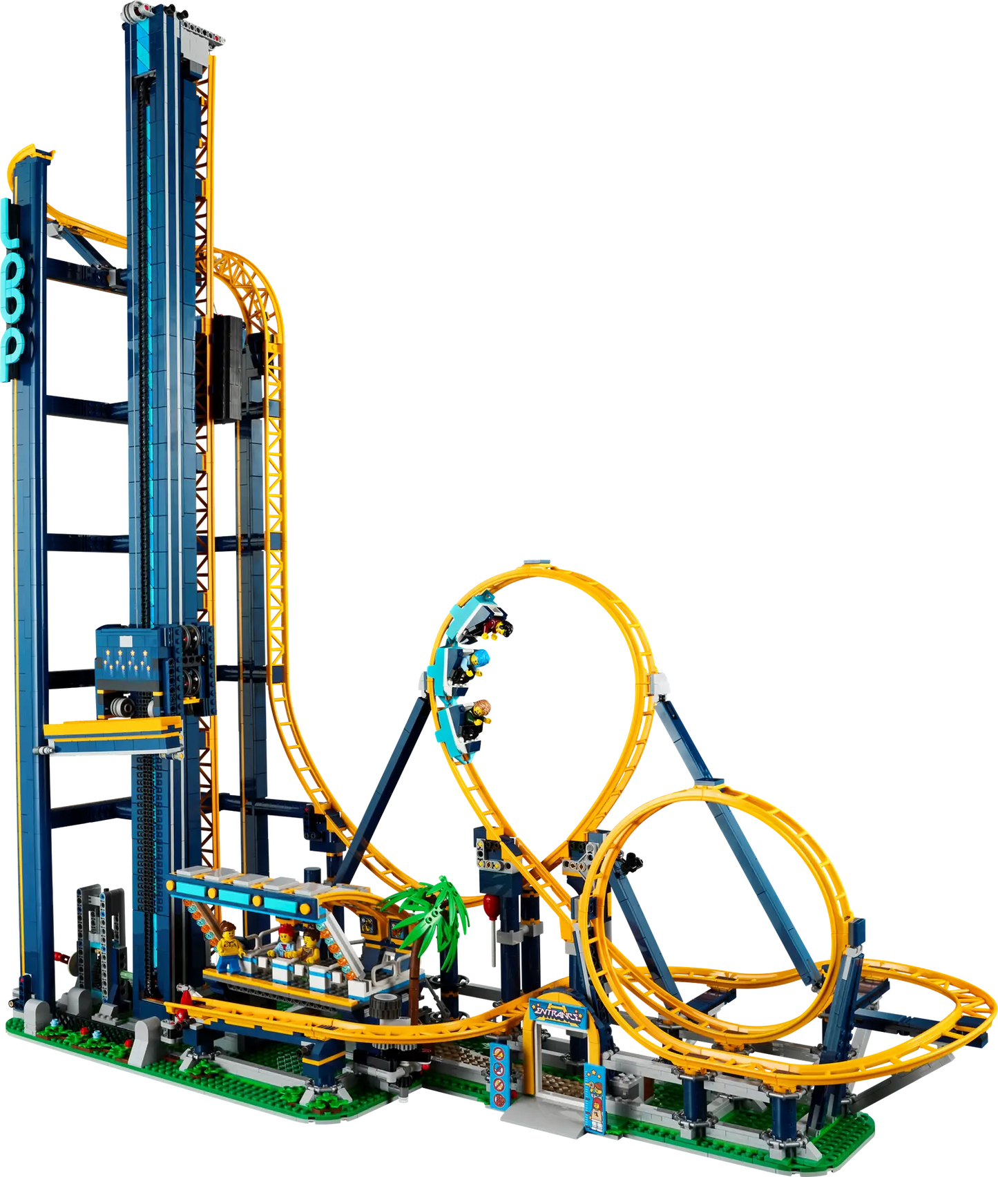 LEGO set 10303 – Lusachtbaan uit de Lego Icons, te huur in West- en Oost-Vlaanderen bij Brickset for You