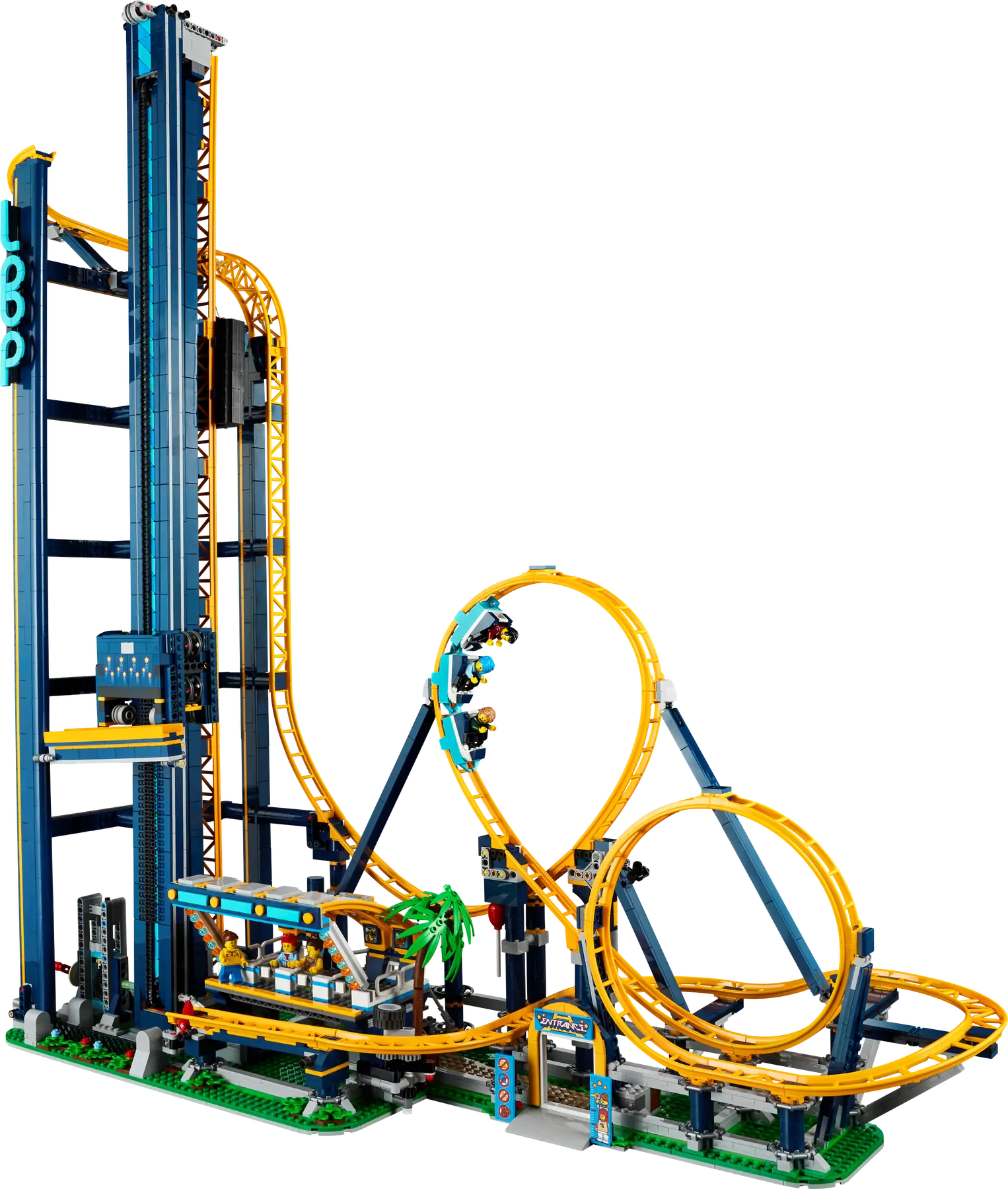LEGO set 10303 – Lusachtbaan uit de Lego Icons, te huur in West- en Oost-Vlaanderen bij Brickset for You