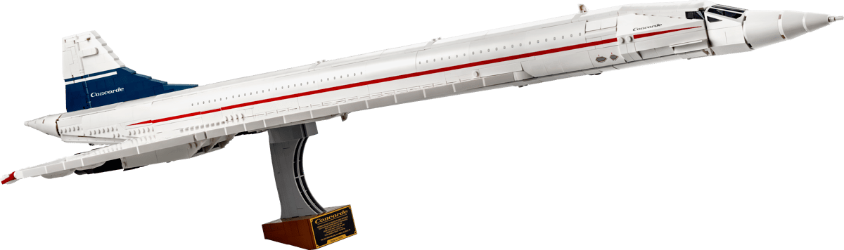 LEGO set 10318 – Concorde –  uit de Lego Icons collectie, te huur in West- en Oost-Vlaanderen bij Brickset for You