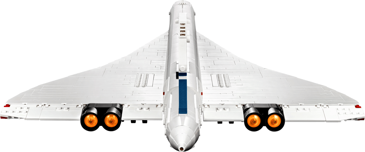 LEGO set 10318 – Concorde –  uit de Lego Icons collectie, te huur in West- en Oost-Vlaanderen bij Brickset for You