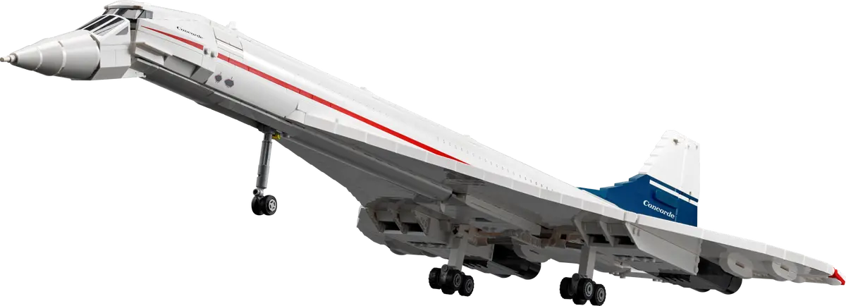 LEGO set 10318 – Concorde –  uit de Lego Icons collectie, te huur in West- en Oost-Vlaanderen bij Brickset for You