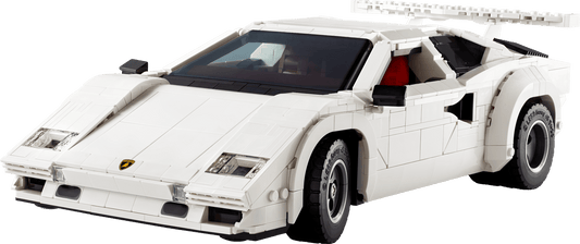 LEGO set 10337 – Lamborghini Countach 5000 Quattrovalvole
 uit de Lego Icons collectie, te huur in West- en Oost-Vlaanderen bij Brickset for You