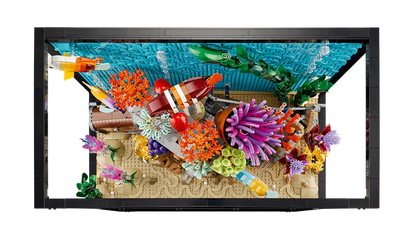 LEGO set 10366 – Tropisch aquarium –  uit de Lego Icons collectie, te huur in West- en Oost-Vlaanderen bij Brickset for You