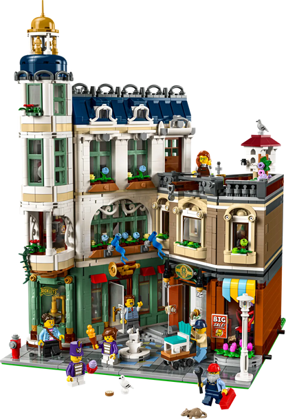 LEGO set 11371 – Winkelstraat –  uit de Lego Iocns collectie, te huur in West- en Oost-Vlaanderen bij Brickset for You