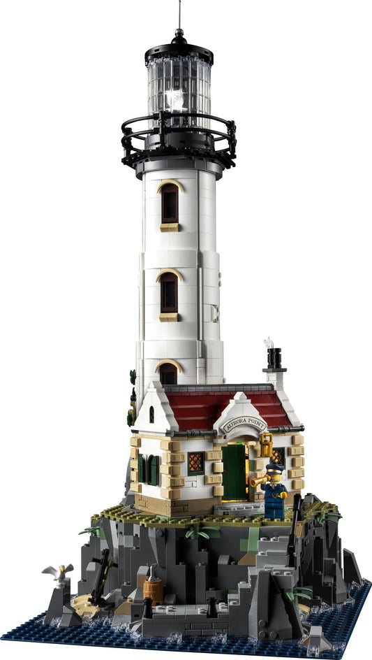 LEGO set 21335 – Gemotoriseerde vuurtoren uit de Lego Ideas collectie, te huur in West- en Oost-Vlaanderen bij Brickset for You