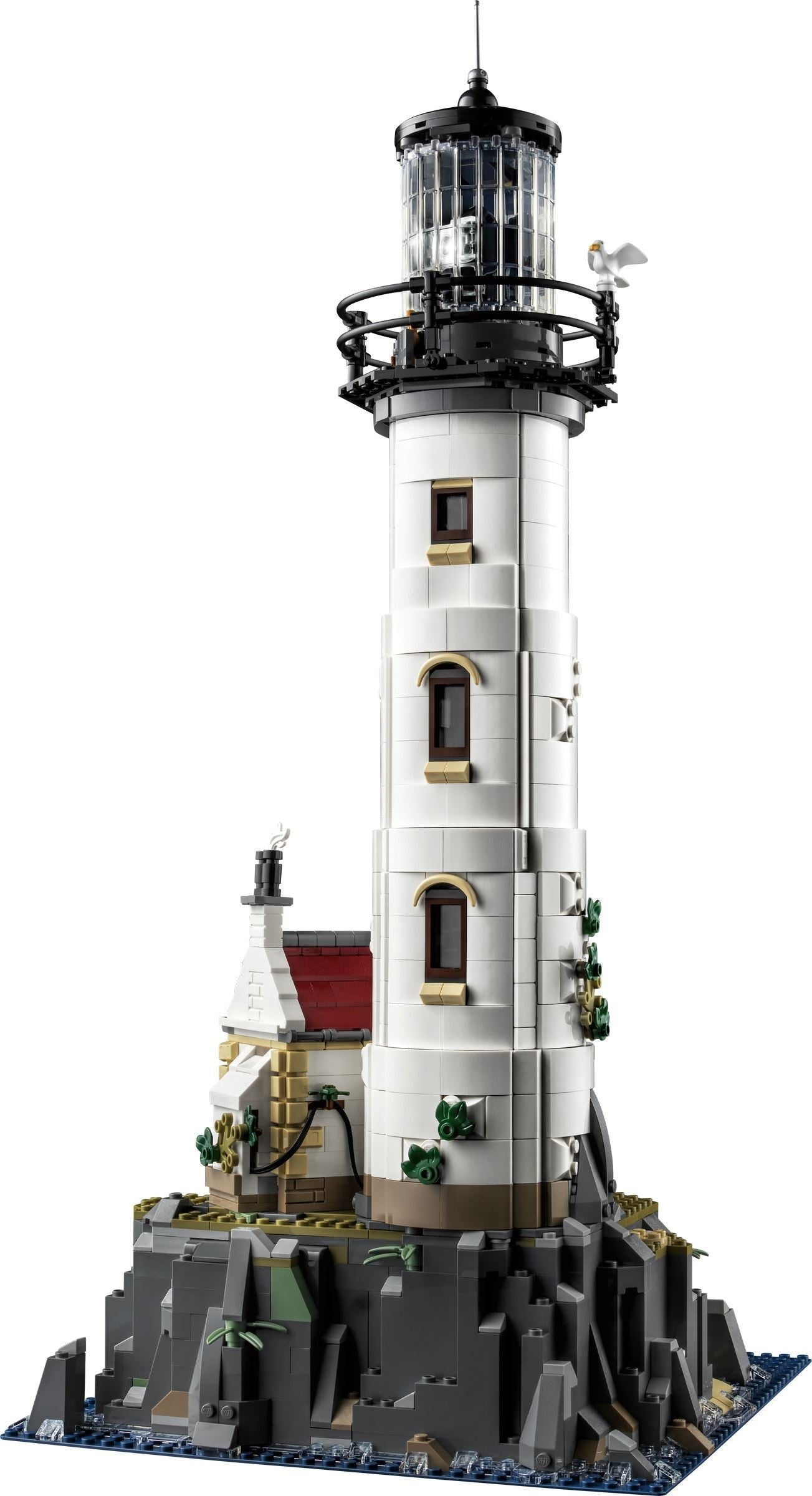 LEGO set 21335 – Gemotoriseerde vuurtoren uit de Lego Ideas collectie, te huur in West- en Oost-Vlaanderen bij Brickset for You