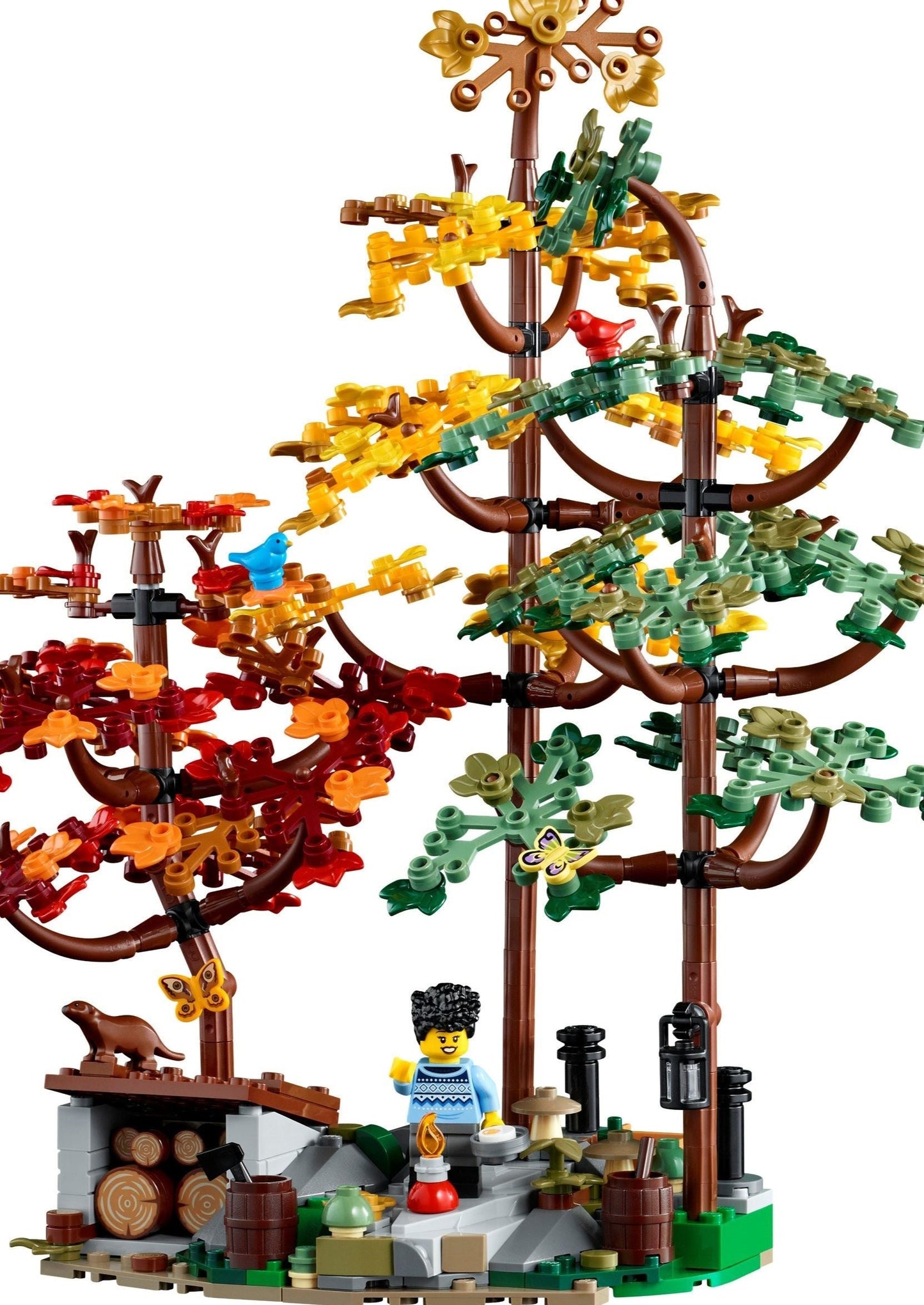 LEGO set 21338 – A-frame boshut uit de Lego Ideas collectie, te huur in West- en Oost-Vlaanderen bij Brickset for You