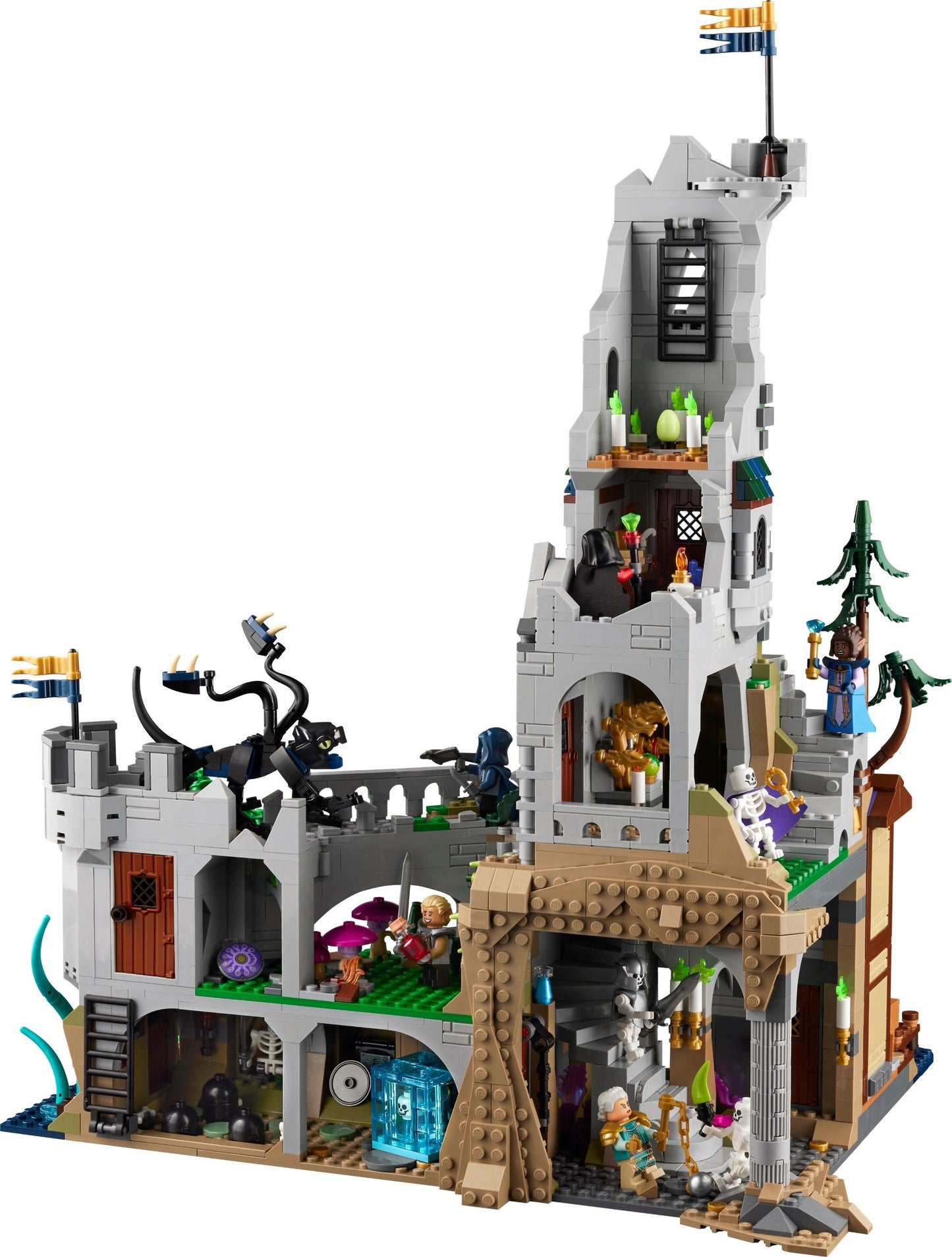 LEGO set 21348 – Dungeons & Dragons: het verhaal van de rode draak uit de Lego Ideas collectie, te huur in West- en Oost-Vlaanderen bij Brickset for You