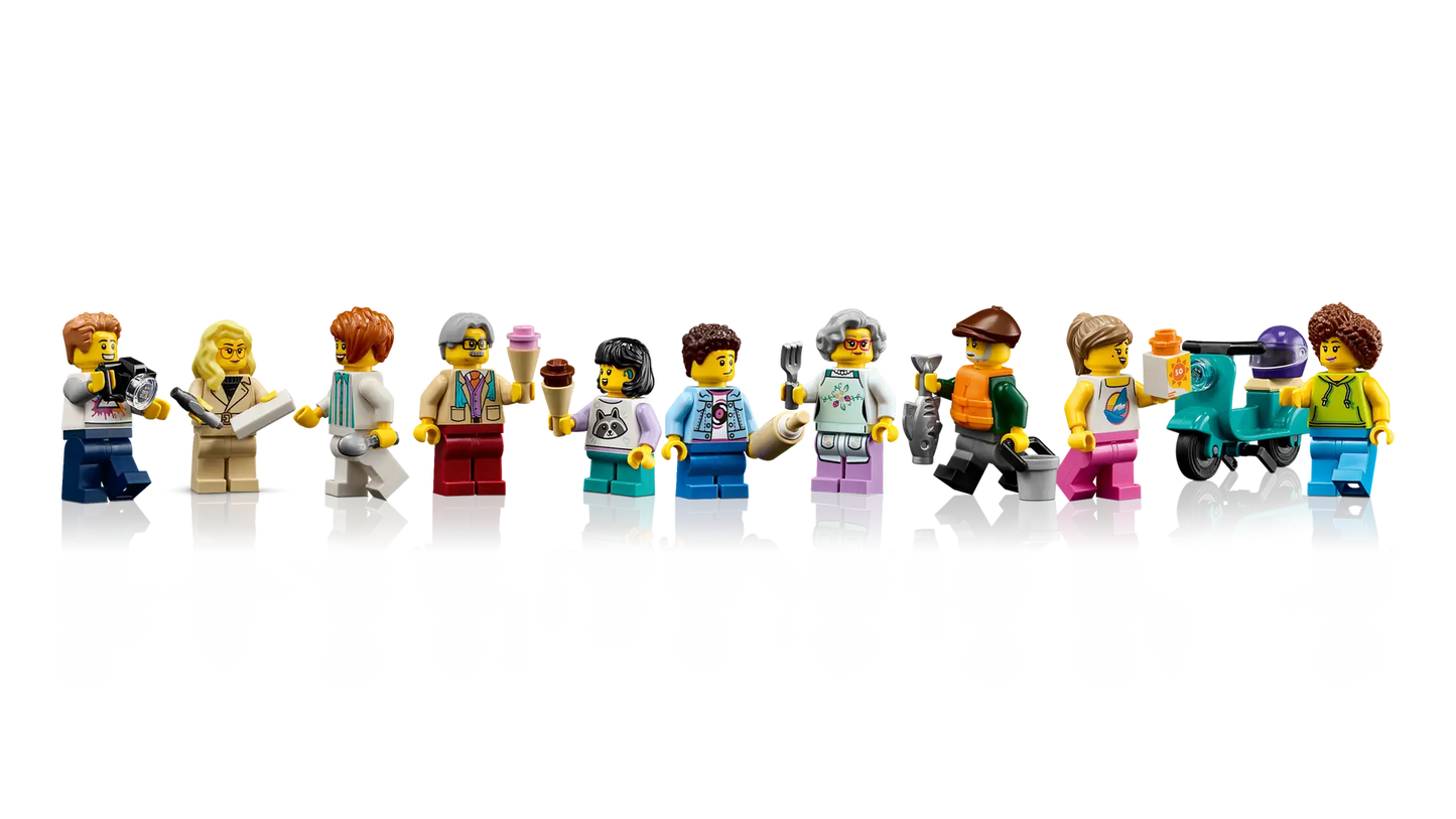 LEGO set 21359 – Italiaanse Rivièra–  uit de Lego Ideas collectie, te huur in West- en Oost-Vlaanderen bij Brickset for You