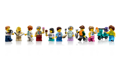 LEGO set 21359 – Italiaanse Rivièra–  uit de Lego Ideas collectie, te huur in West- en Oost-Vlaanderen bij Brickset for You