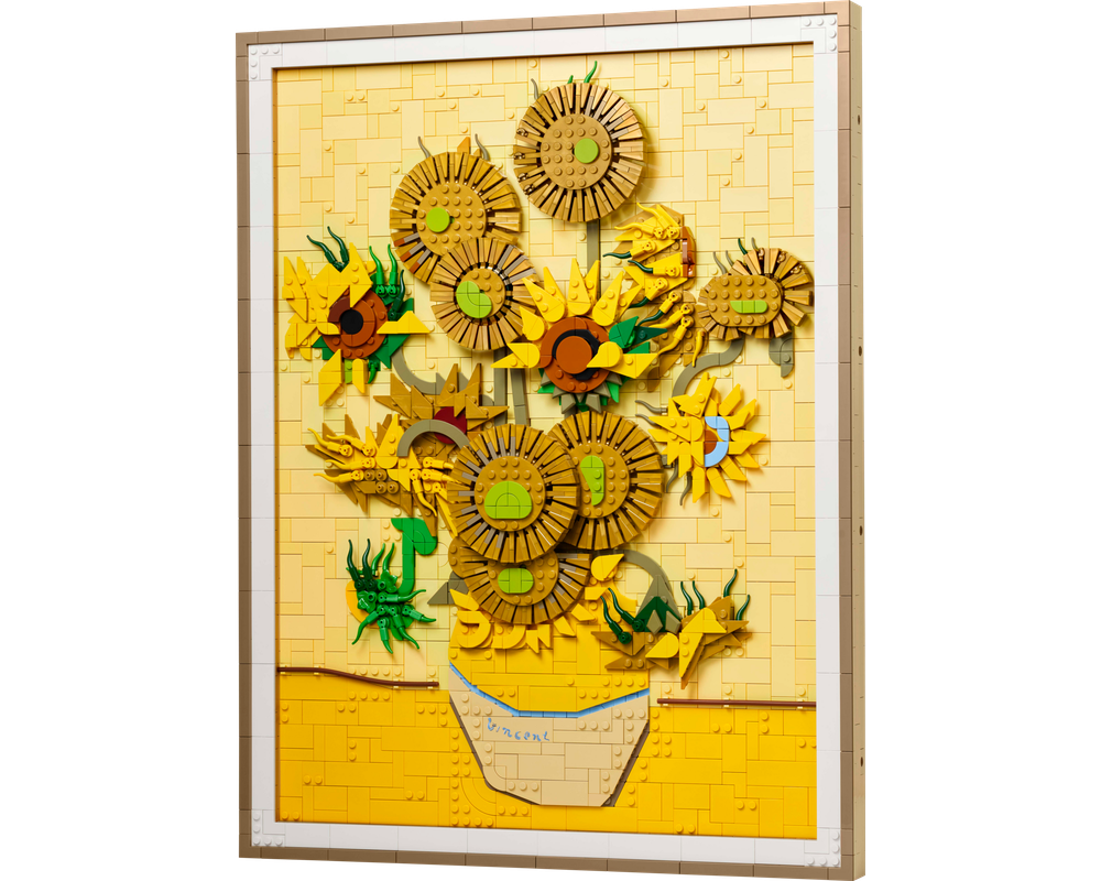 LEGO set 31215 – Vincent van Gogh – Zonnebloemen uit de Lego Art collectie, te huur in West- en Oost-Vlaanderen bij Brickset for You