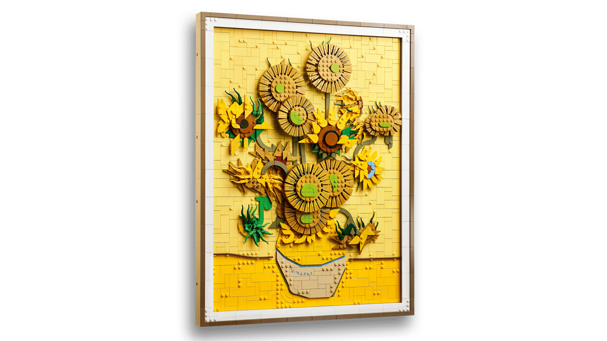 LEGO set 31215 – Vincent van Gogh – Zonnebloemen uit de Lego Art collectie, te huur in West- en Oost-Vlaanderen bij Brickset for You
