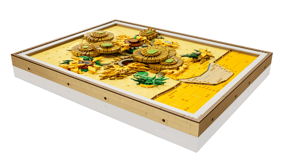 LEGO set 31215 – Vincent van Gogh – Zonnebloemen uit de Lego Art collectie, te huur in West- en Oost-Vlaanderen bij Brickset for You