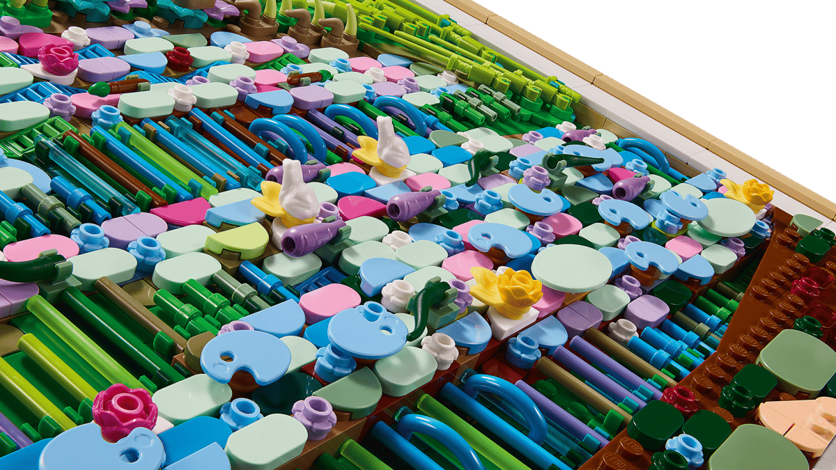 LEGO set 31220 –Claude Monet – Brug over een vijver met waterlelies
  –  uit de Lego Art collectie, te huur in West- en Oost-Vlaanderen bij Brickset for You