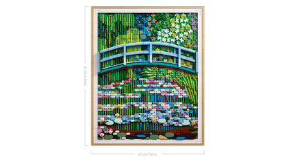 LEGO set 31220 –Claude Monet – Brug over een vijver met waterlelies
  –  uit de Lego Art collectie, te huur in West- en Oost-Vlaanderen bij Brickset for You
