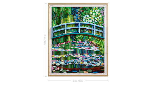 LEGO set 31220 –Claude Monet – Brug over een vijver met waterlelies
  –  uit de Lego Art collectie, te huur in West- en Oost-Vlaanderen bij Brickset for You