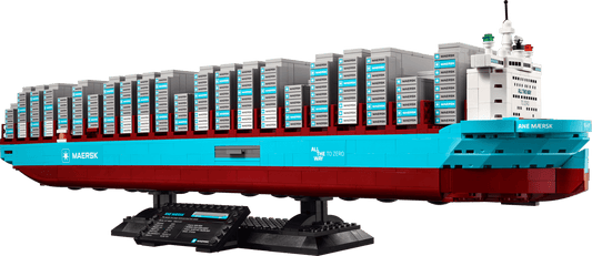 LEGO set 40955– Maersk containerschip met dubbel brandstofsysteem –  uit de Lego Icons collectie, te huur in West- en Oost-Vlaanderen bij Brickset for You