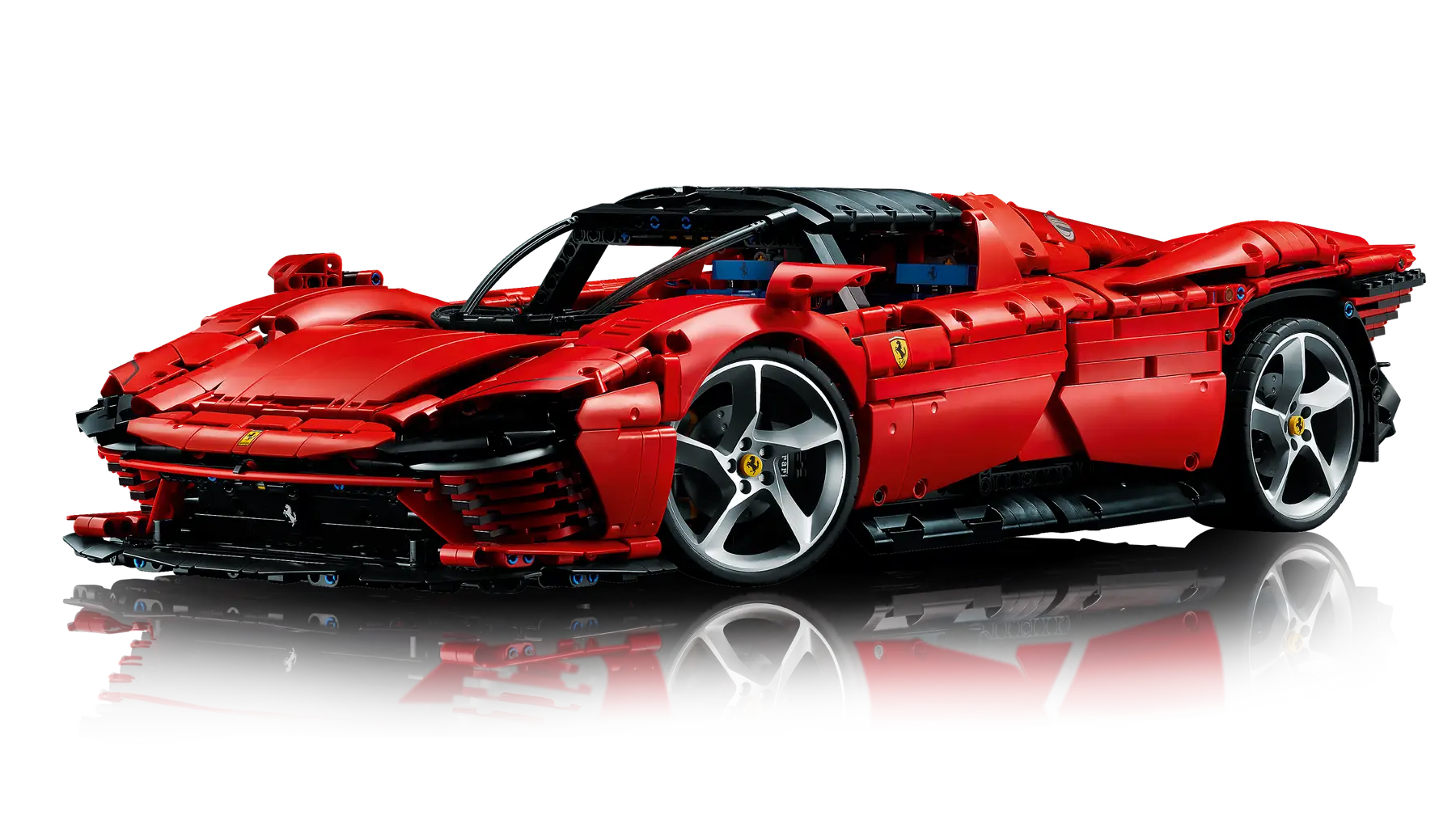 LEGO set 42143 – Ferrari Daytona SP3 uit de Lego Technic collectie, te huur in West- en Oost-Vlaanderen bij Brickset for You