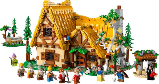 LEGO set 43242 – Huisje van Sneeuwwitje en de zeven dwergen uit de Lego Disney collectie, te huur in West- en Oost-Vlaanderen bij Brickset for You