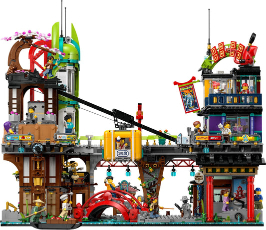 LEGO set 71799 – Ninjago stadsmarkten uit de Lego Ninjago collectie, te huur in West- en Oost-Vlaanderen bij Brickset for You