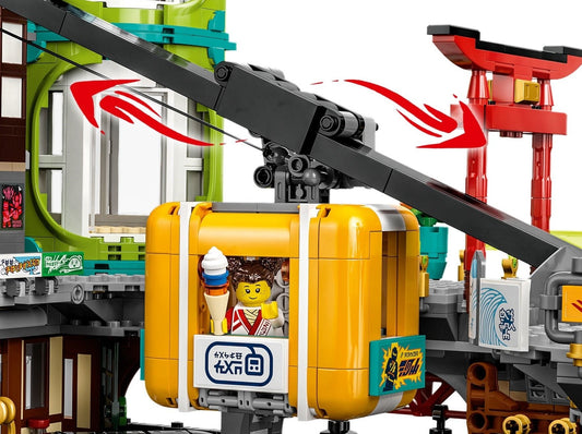 LEGO set 71799 – Ninjago stadsmarkten uit de Lego Ninjago collectie, te huur in West- en Oost-Vlaanderen bij Brickset for You