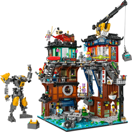 LEGO set 71837 – City werkplaatsen uit de Lego Ninjago collectie, te huur in West- en Oost-Vlaanderen bij Brickset for You