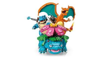 LEGO set 72153 – Venusaur, Charizard en Blastoise –  uit de Lego Pokemon collectie, te huur in West- en Oost-Vlaanderen bij Brickset for You
