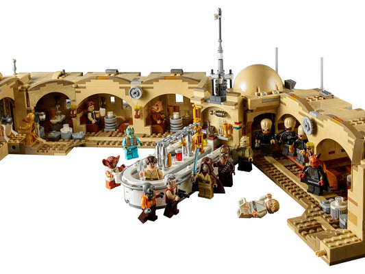 LEGO set 75290 – Mos Eisley Cantina™ uit de Lego Star wars collectie, te huur in West- en Oost-Vlaanderen bij Brickset for You