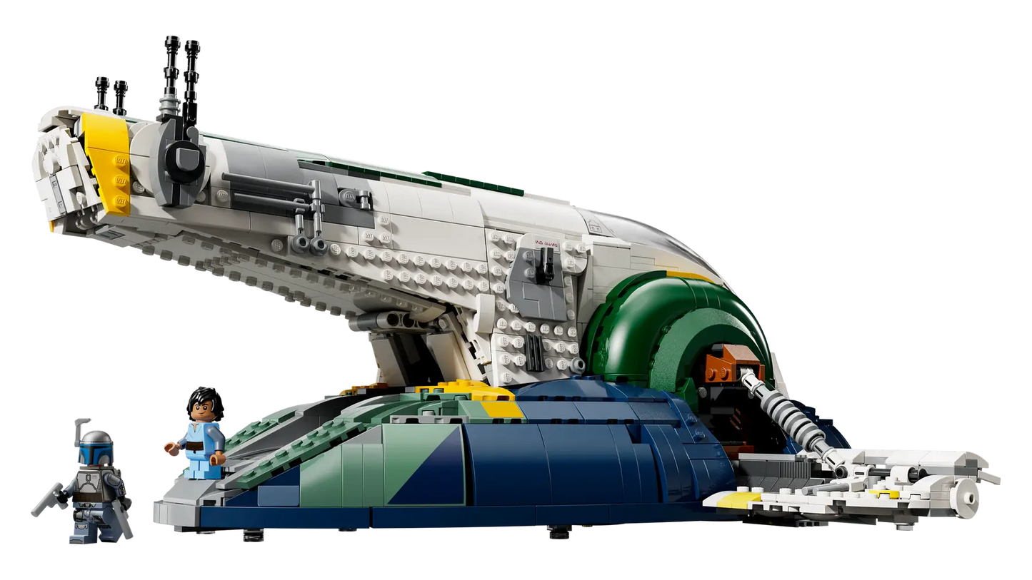 LEGO set 75409 – Jango Fetts Firespray-class ruimteschip –  uit de Lego Star Wars collectie, te huur in West- en Oost-Vlaanderen bij Brickset for You
