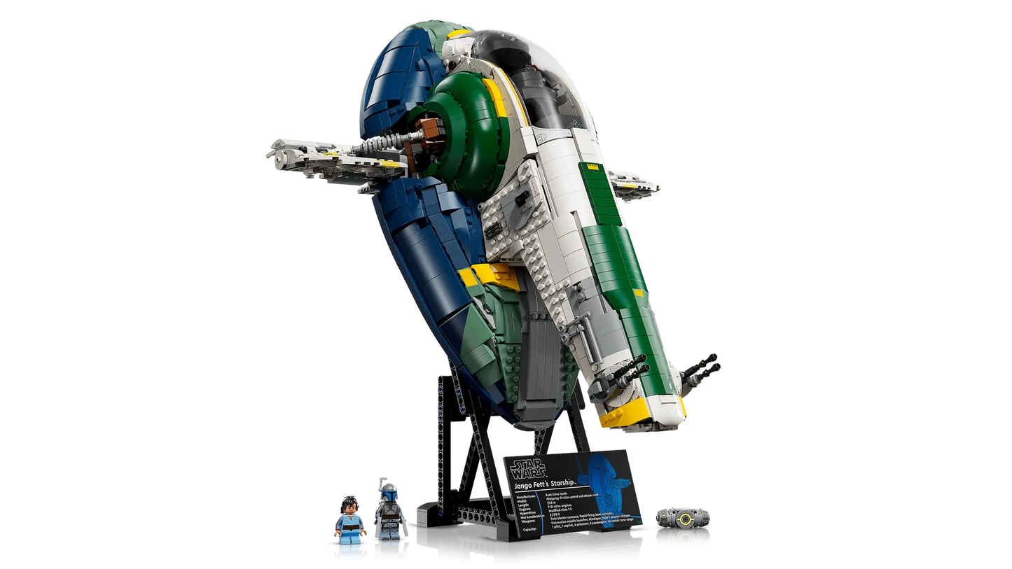 LEGO set 75409 – Jango Fetts Firespray-class ruimteschip –  uit de Lego Star Wars collectie, te huur in West- en Oost-Vlaanderen bij Brickset for You