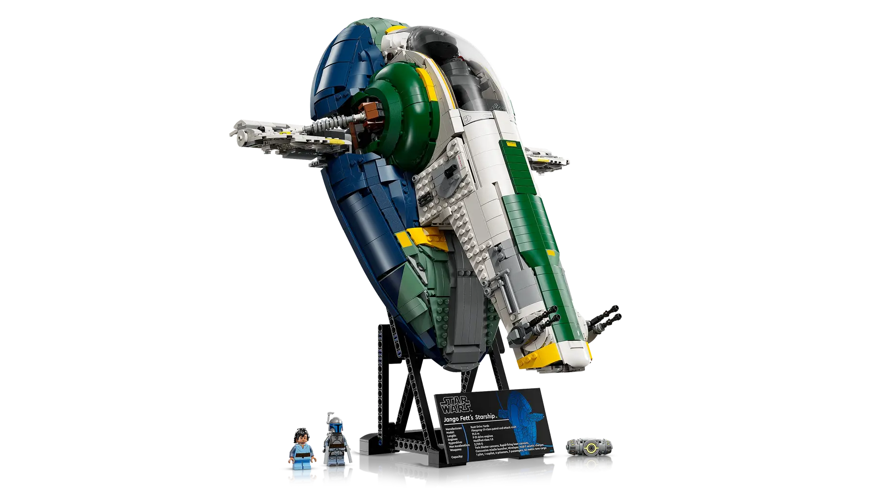 LEGO set 75409 – Jango Fetts Firespray-class ruimteschip –  uit de Lego Star Wars collectie, te huur in West- en Oost-Vlaanderen bij Brickset for You