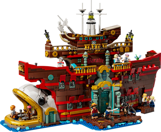 LEGO set 75640 – Het drijvende restaurant Baratie uit de Lego one Pieces collectie, te huur in West- en Oost-Vlaanderen bij Brickset for You