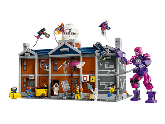 LEGO set 11371 – X-Men: de X-Mansion –  uit de Lego Marvel collectie, te huur in West- en Oost-Vlaanderen bij Brickset for You