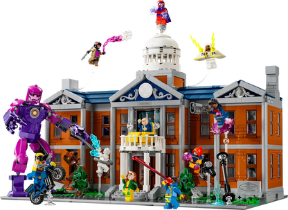 LEGO set 11371 – X-Men: de X-Mansion –  uit de Lego Marvel collectie, te huur in West- en Oost-Vlaanderen bij Brickset for You