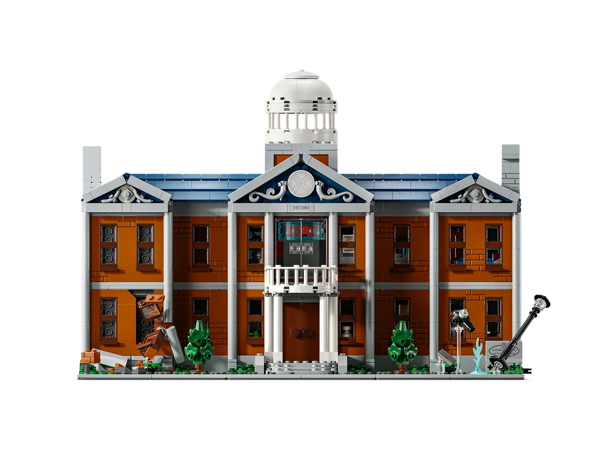LEGO set 11371 – X-Men: de X-Mansion –  uit de Lego Marvel collectie, te huur in West- en Oost-Vlaanderen bij Brickset for You