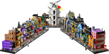 LEGO set 76444 – De Wegisweg™ tovenaarswinkels uit de Lego Harry Potter collectie, te huur in West- en Oost-Vlaanderen bij Brickset for You