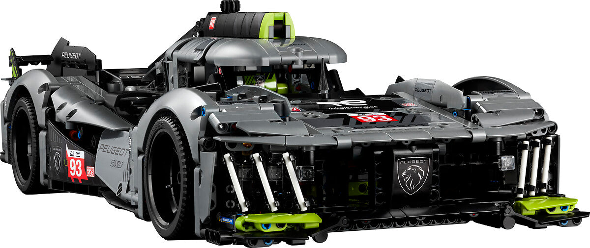LEGO set 42156 – Peugeot 9X8 24H Le Mans Hybrid Hypercar uit de Lego Technic collectie, te huur in West- en Oost-Vlaanderen bij Brickset for You