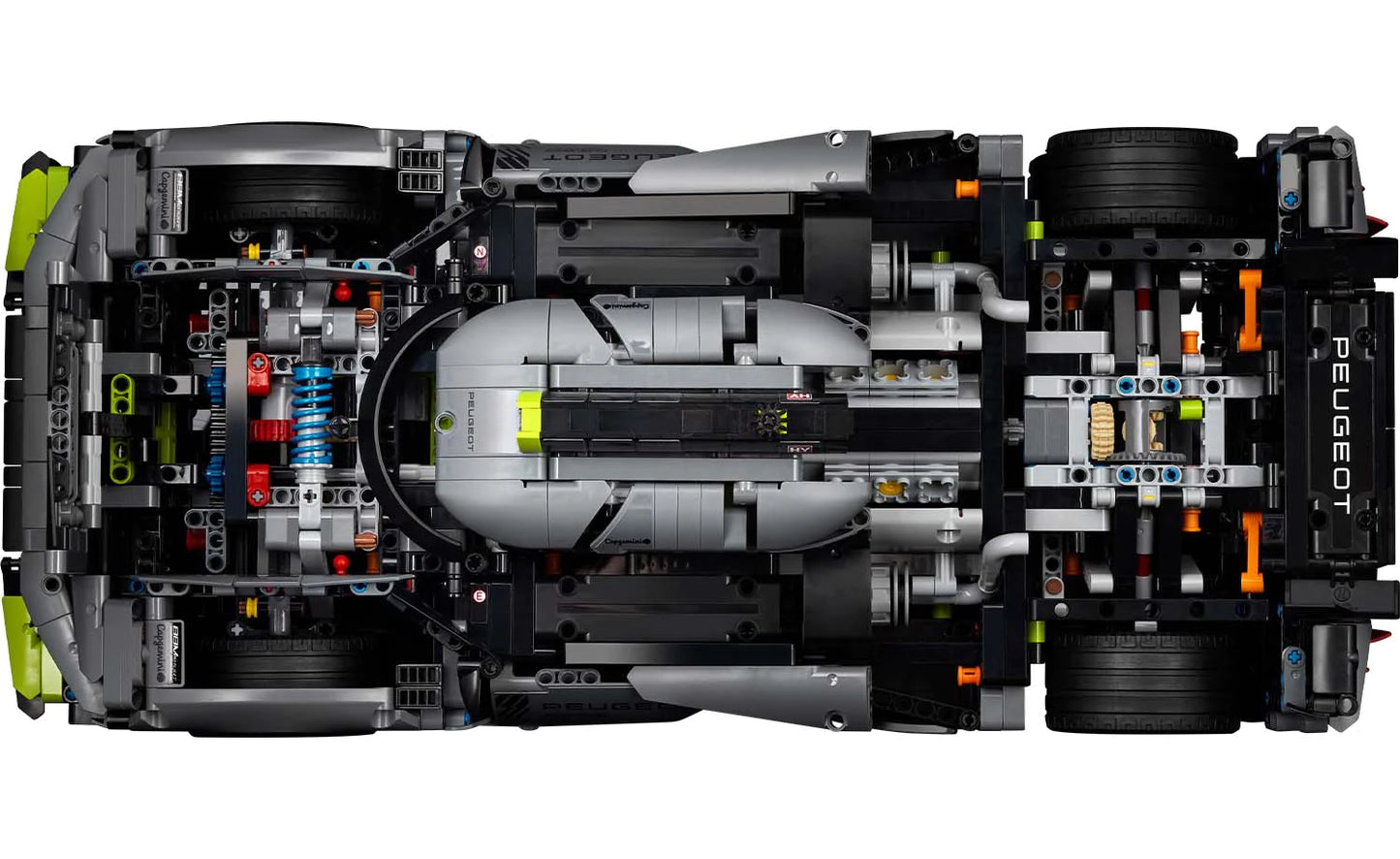 LEGO set 42156 – Peugeot 9X8 24H Le Mans Hybrid Hypercar uit de Lego Technic collectie, te huur in West- en Oost-Vlaanderen bij Brickset for You