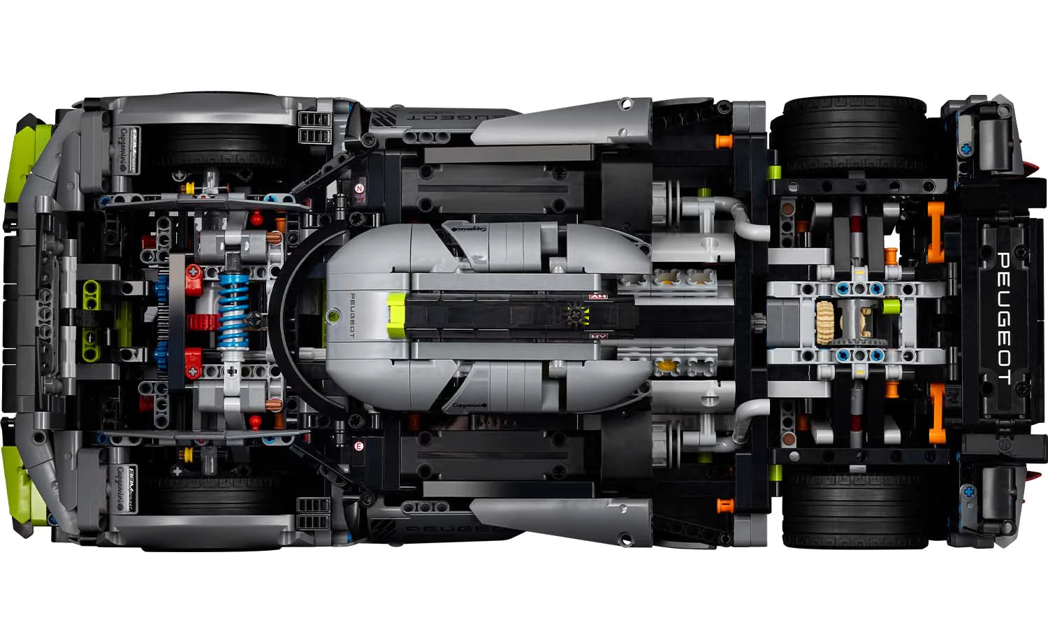 LEGO set 42156 – Peugeot 9X8 24H Le Mans Hybrid Hypercar uit de Lego Technic collectie, te huur in West- en Oost-Vlaanderen bij Brickset for You